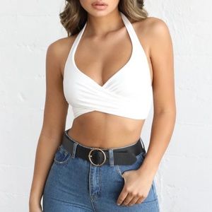 Tigermist Julia top in white